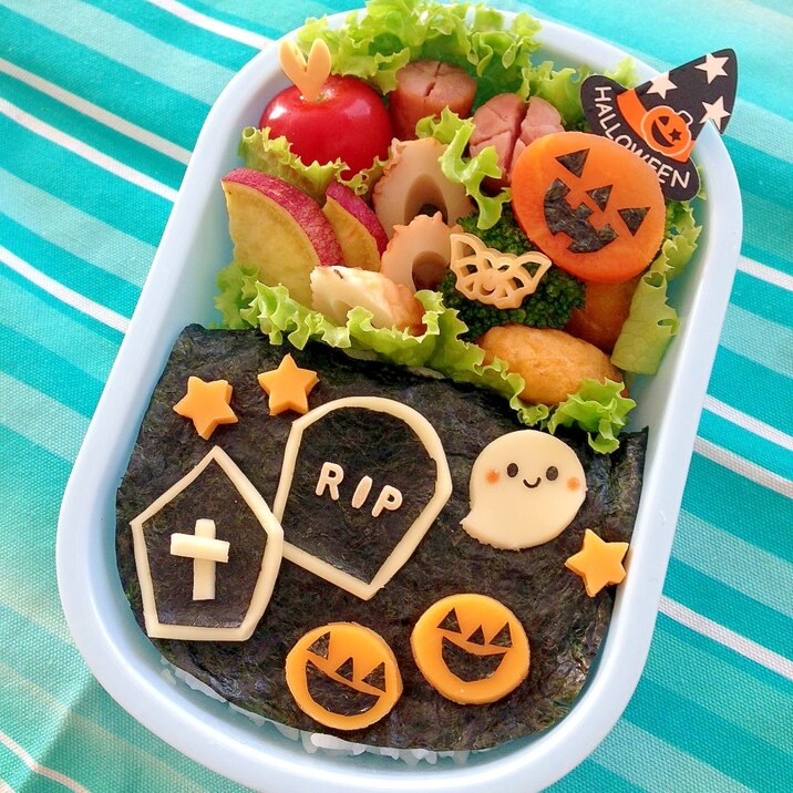 簡単キャラ弁☆ハロウィンナイトのお弁当♪